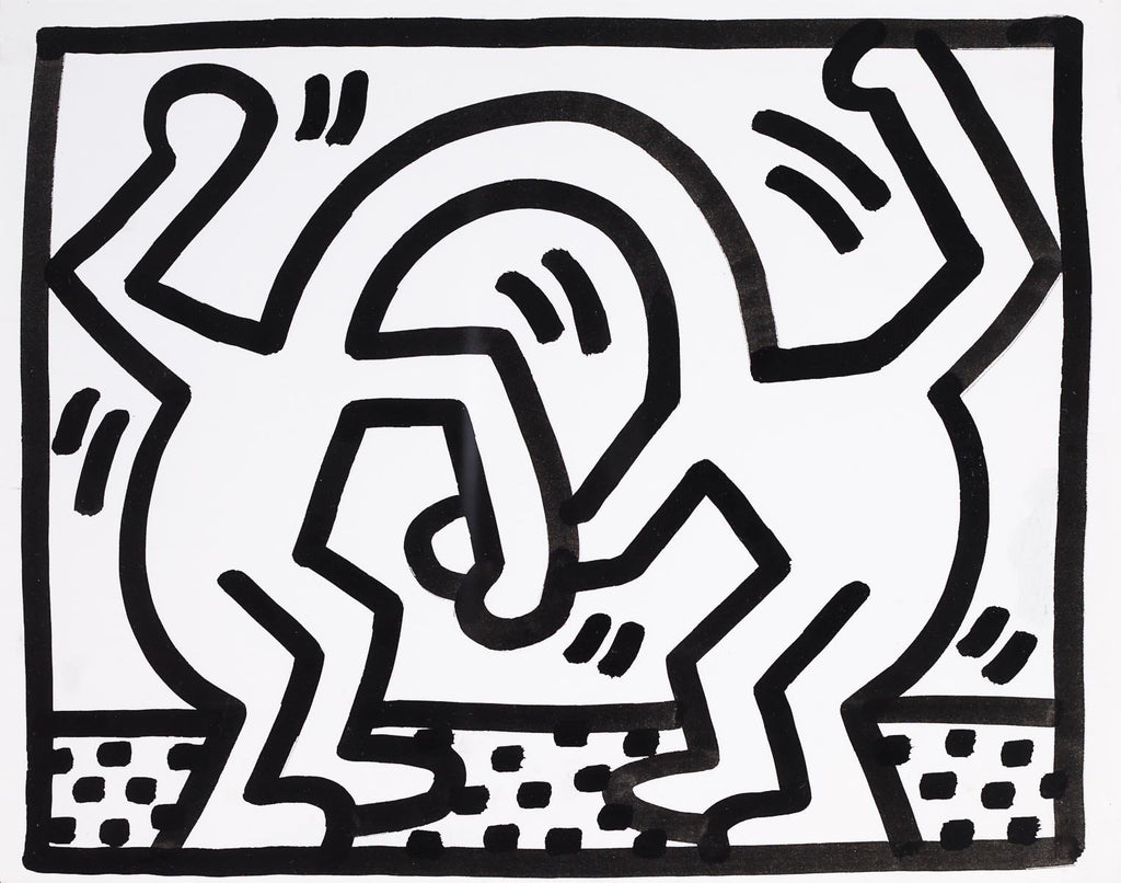 Untitled (Pop Shop II D Drawing), 1985 by Keith Haring