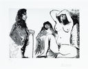 Visiteur, avec Son Chien, Chez une Jeune Femme, avec Célestine (347 Series, B.1672) by Pablo Picasso